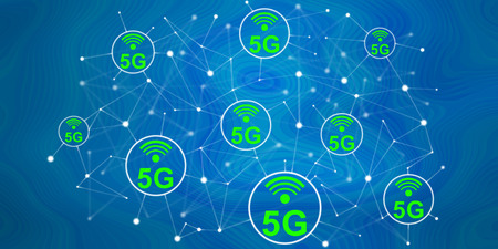 Illustration of a 5g concept