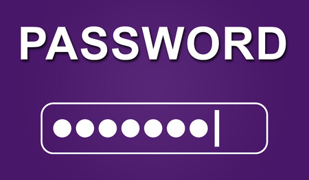 Illustration of a password conceptの写真素材