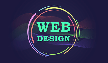 Illustration of a web design conceptの写真素材