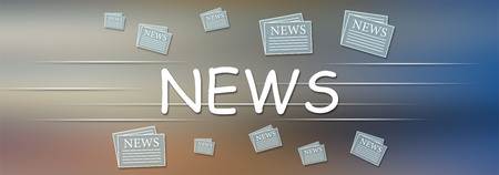 Illustration of a news conceptの写真素材