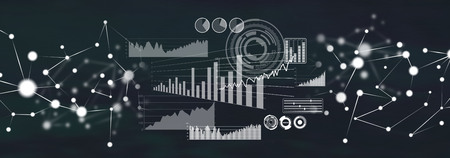 Illustration of a business digital interface concept
