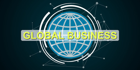 Illustration of a global business conceptの写真素材