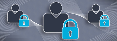 Illustration of a personal data security concept