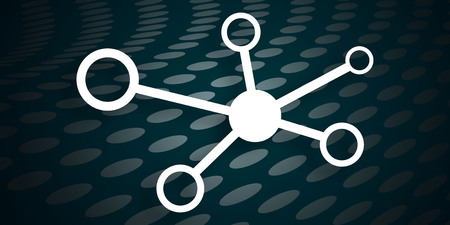 Illustration of a network conceptの写真素材