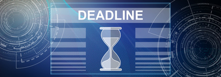 Illustration of a deadline concept