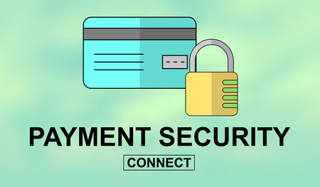 Illustration of a payment security conceptの写真素材