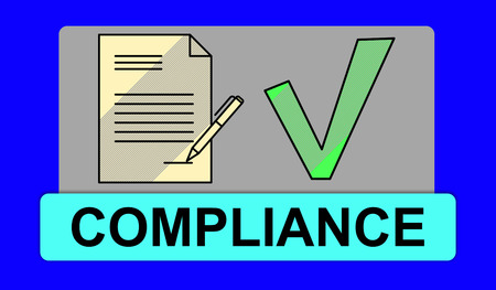 Illustration of a compliance concept