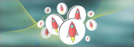 Illustration of a start up conceptの写真素材