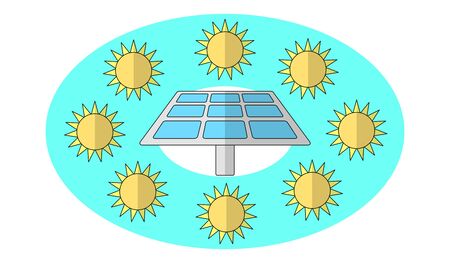 Illustration of a clean energy concept
