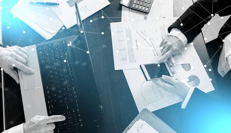 Businesspeople working together at office