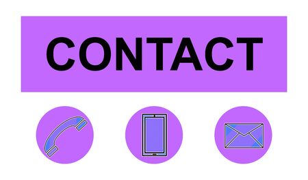 Illustration of a contact conceptの写真素材
