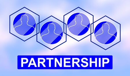 Illustration of a partnership conceptの写真素材