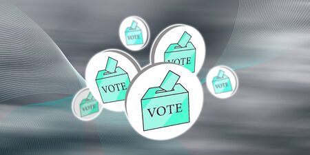 Illustration of a vote concept