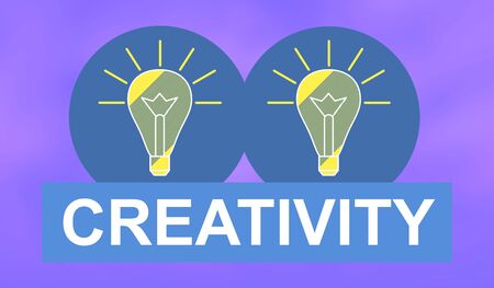 Illustration of a creativity conceptの写真素材