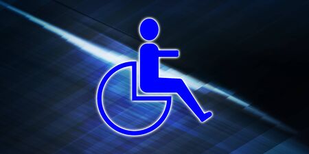 Illustration of a disability insurance concept