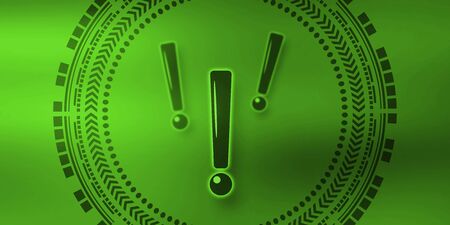 Illustration of a caution conceptの写真素材