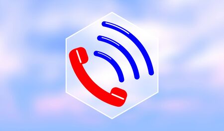 Illustration of a hotline concept