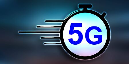 Illustration of a 5g conceptの写真素材