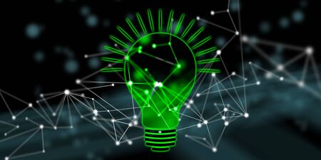 Illustration of a green energy concept