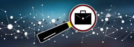 Illustration of a job search conceptの写真素材