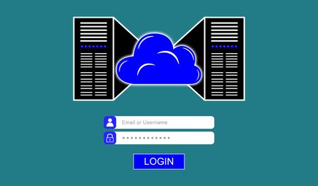 Illustration of a hosting concept