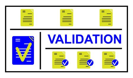 Illustration of a validation conceptの写真素材
