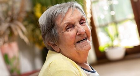 Portrait of a smiling elderly woman