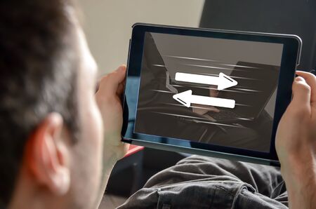 Decision concept on a tablet