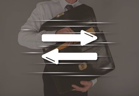 Decision concept illustrated by a picture on background