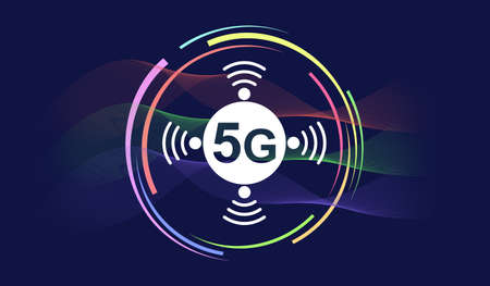 Illustration of a 5g conceptの写真素材