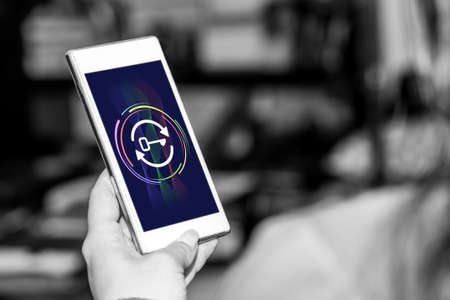 Smartphone screen displaying a legacy concept