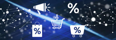 Illustration of a discount concept