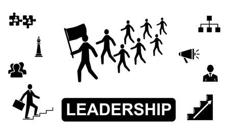 Illustration of a leadership conceptの写真素材