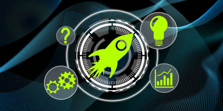Illustration of a start up concept