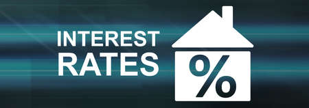 Illustration of an interest rates conceptの写真素材