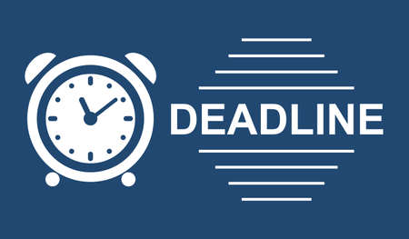 Illustration of a deadline concept