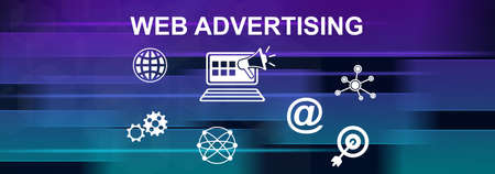 Illustration of a web advertising conceptの写真素材
