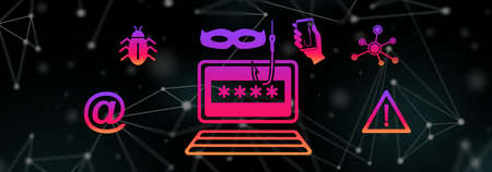Illustration of a phishing concept