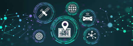 Illustration of a gps concept