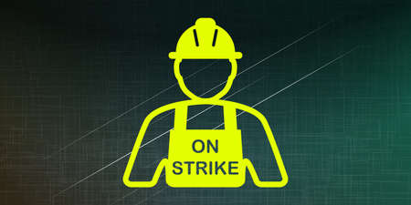 Illustration of a strike concept