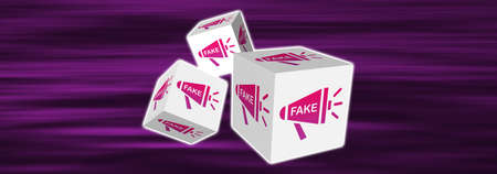 Illustration of a fake news concept