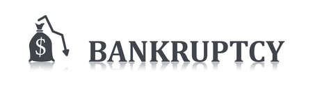 Illustration of a bankruptcy conceptの写真素材