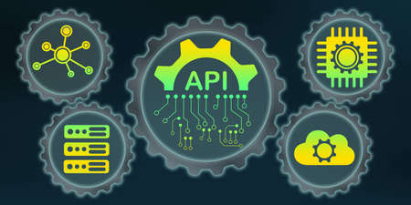 Illustration of an api concept