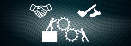 Illustration of a teamwork concept