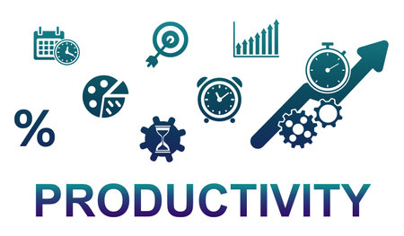 Illustration of a productivity conceptの写真素材