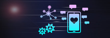 Illustration of a social networking concept