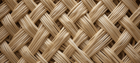 Close-up view of intricately woven rattan pattern, highlighting craftsmanshipの素材