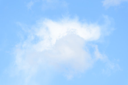 Clouds on blue sky in the nature of the Asian summer, perfect for travelの写真素材