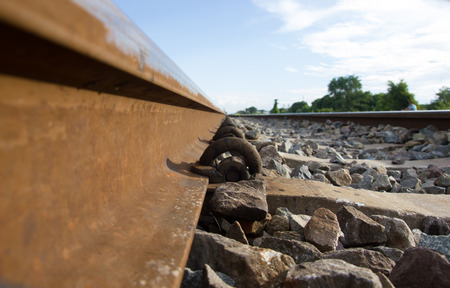 Marking the pillow dual rail clamp to secure.の写真素材