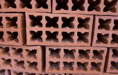 Brick with beautiful patterns, suitable for use in various forms.